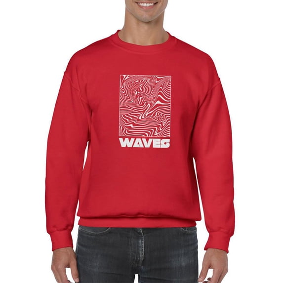 Optical Waves Techno Style Sweatshirt Men -Image by Shutterstock, Male 3X-Large