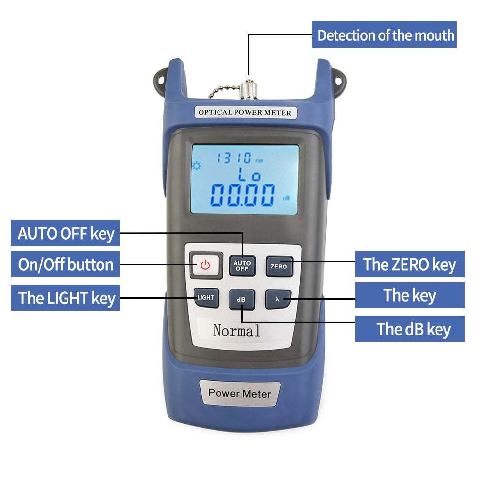 Optical power meter Optical fiber tester Optical power detector 70+10