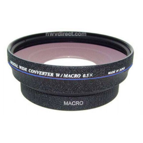 Optics 0.5x High Definition Wide Angle Conversion Lens for Canon Powershot SX40 HS (Includes Lens Adapter)