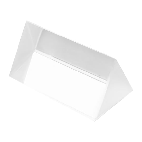 Optics Glass Triangular Prism 40x21mm Physics Learning Tool for Light Refraction Rainbow Education