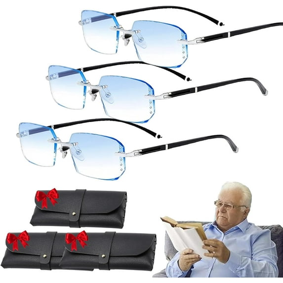 Opticx Self Adjusting Glasses, Opticx Intelligent Zoom Anti Blue Light Presbyopia Glasses for Men Women