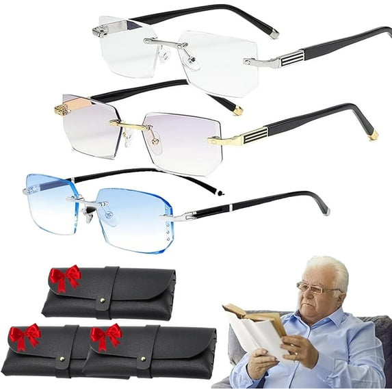 Opticx Self Adjusting Glasses, Opticx Intelligent Zoom Anti Blue Light Presbyopia Glasses for Men Women