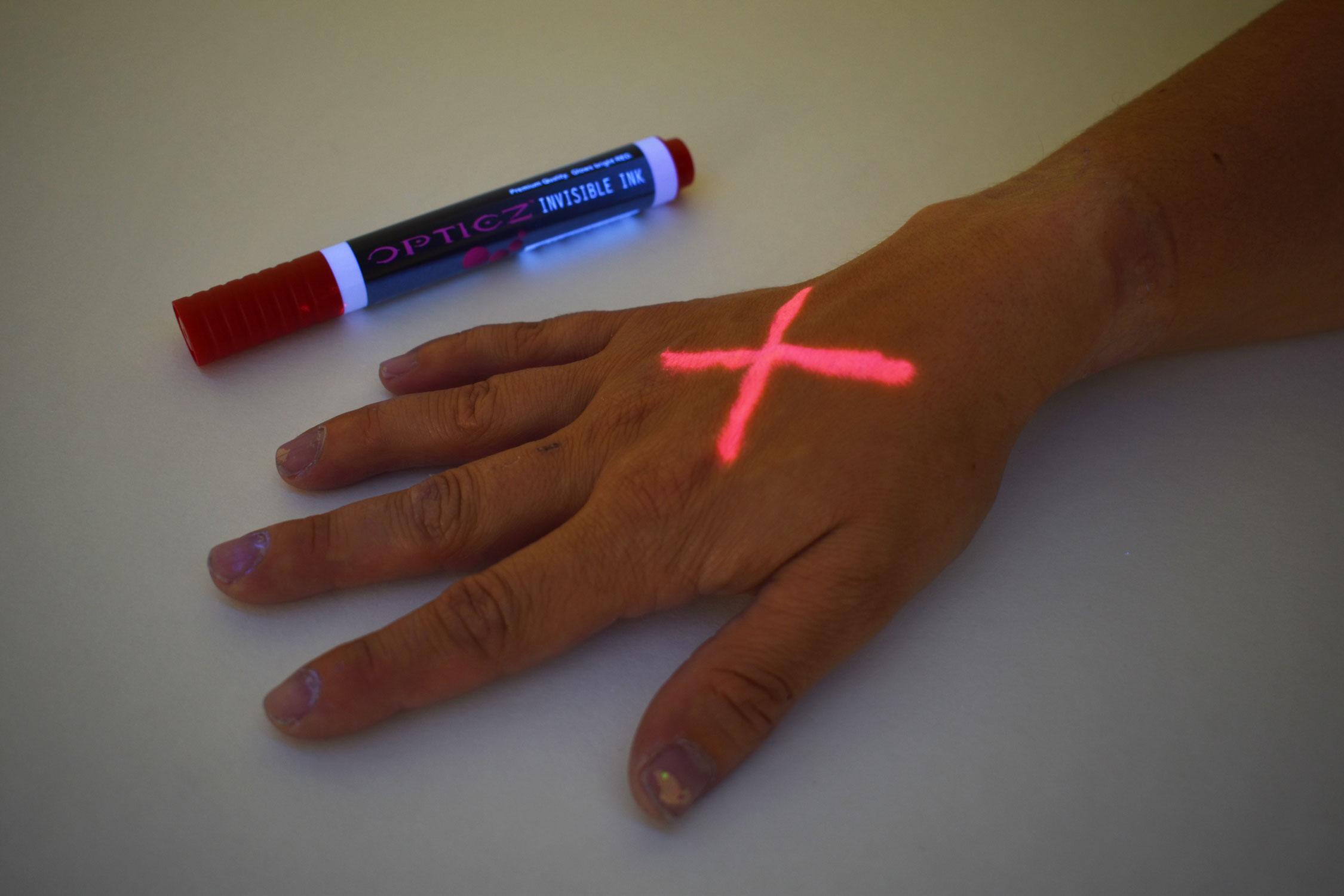 Opticz UV Blacklight Reactive Large Tip Invisible Ink Marker Pen