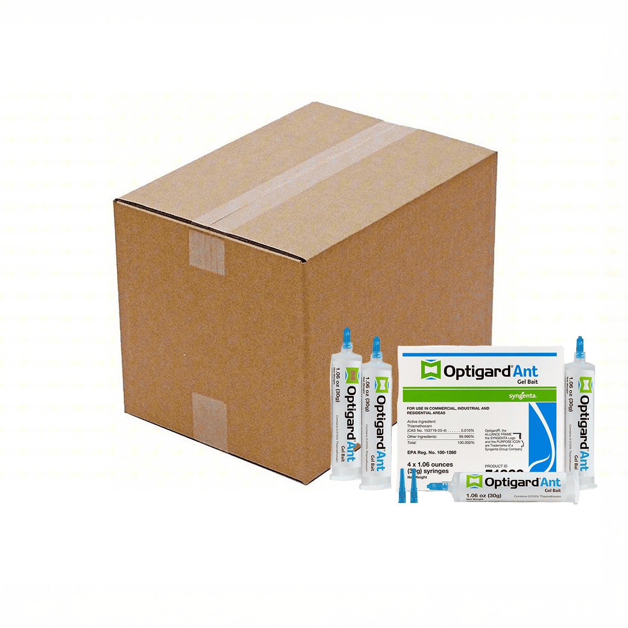 Optigard Ant Gel Bait - Broad-Spectrum Ant Control - Case (5 x 4 x 30g Syringes) by Syngenta