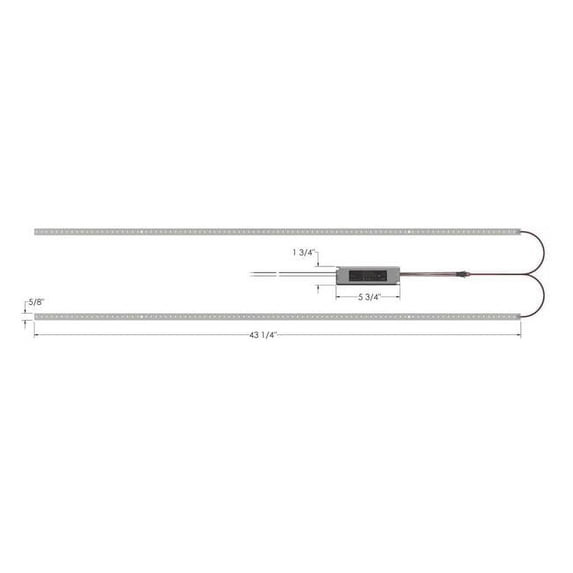 Optilumen 4ft 40W 4000K LED Strip Retrofit Kit for Fluorescent Ceiling ...