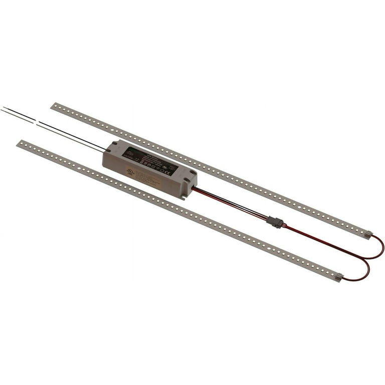 RKS 4 ft. 118-Watt Equivalent Integrated LED White Strip Retrofit Kit 4000K (1-Pack)