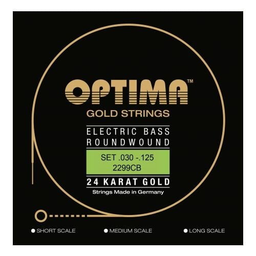 Optima 24K GOLD 6-string Bass regular light .030 - .125 Long Scale 2299.CB