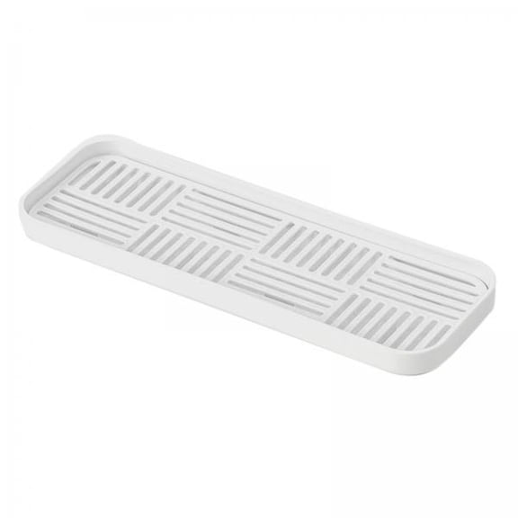 Optima 2xKitchen Sink Side Draining Board Coffee Tray Multi Scene Shelf Organizer White Size S