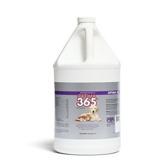 PRN Pharmacal OPTIMA 365 - Essential Fatty Acids Nutritional Supplement for Cats & Dogs - With Omega-3, Omega-6, Omega-9, & Other Vitamins & Minerals to Support Overall Pet Health - 1 Gallon