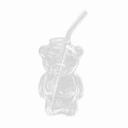 Optima 3xBear Straw Glass Cup Coffee Bear Mug Decorative Coffee Milk Cup Drinking Mug 4 Pcs