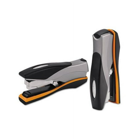 Optima 40 Desktop Stapler 40-Sheet Capacity, Silver/Black/Orange