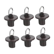 Optima 6Pcs Roller Shades End Cap Covers for Exterior Sun Shades Weatherproof Easy to Install Accessories Replace Parts Blind Parts Brown