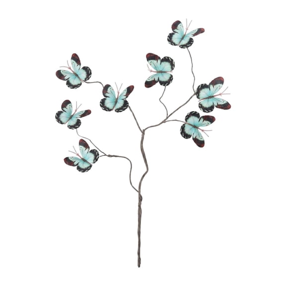 Optima Artificial Butterfly Branch Fake Butterfly Decoration Creative DIY Unique Floral Black Green