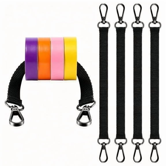 Optima Cord Organizer Dual Hook Strap Electrical Tape Holder Cable Loop Clip for Garage 2 Pcs
