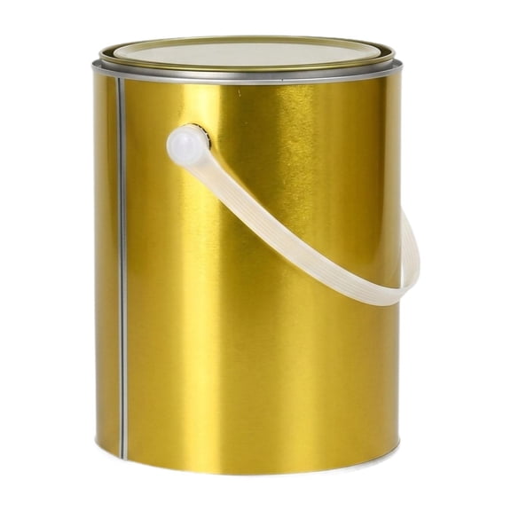 Optima Empty Paint Can Metal Paint Bucket Sturdy Multifunctional Rustproof Iron Paints Container with Lid for DIY Art Supply Varnish 4L