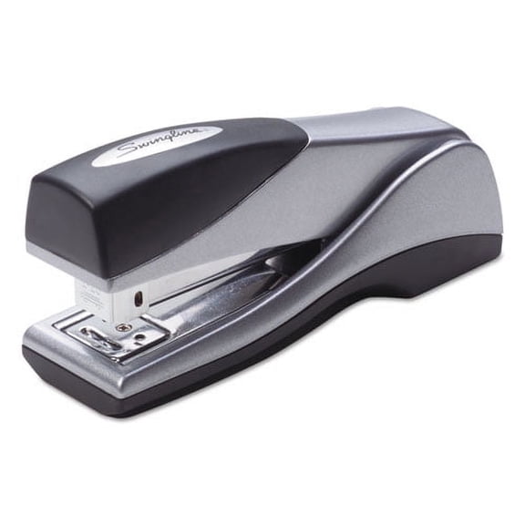 "Optima Grip Compact Stapler, 25-Sheet Capacity, Silver | Bundle of 2 Each"
