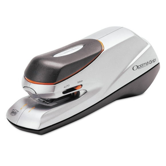 Optima Grip Electric Stapler, 20-Sheet Capacity, Black/silver