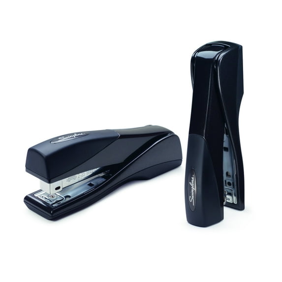 Optima Grip Full Strip Stapler, 25-Sheet Capacity, Graphite Black | Bundle of 5 Each