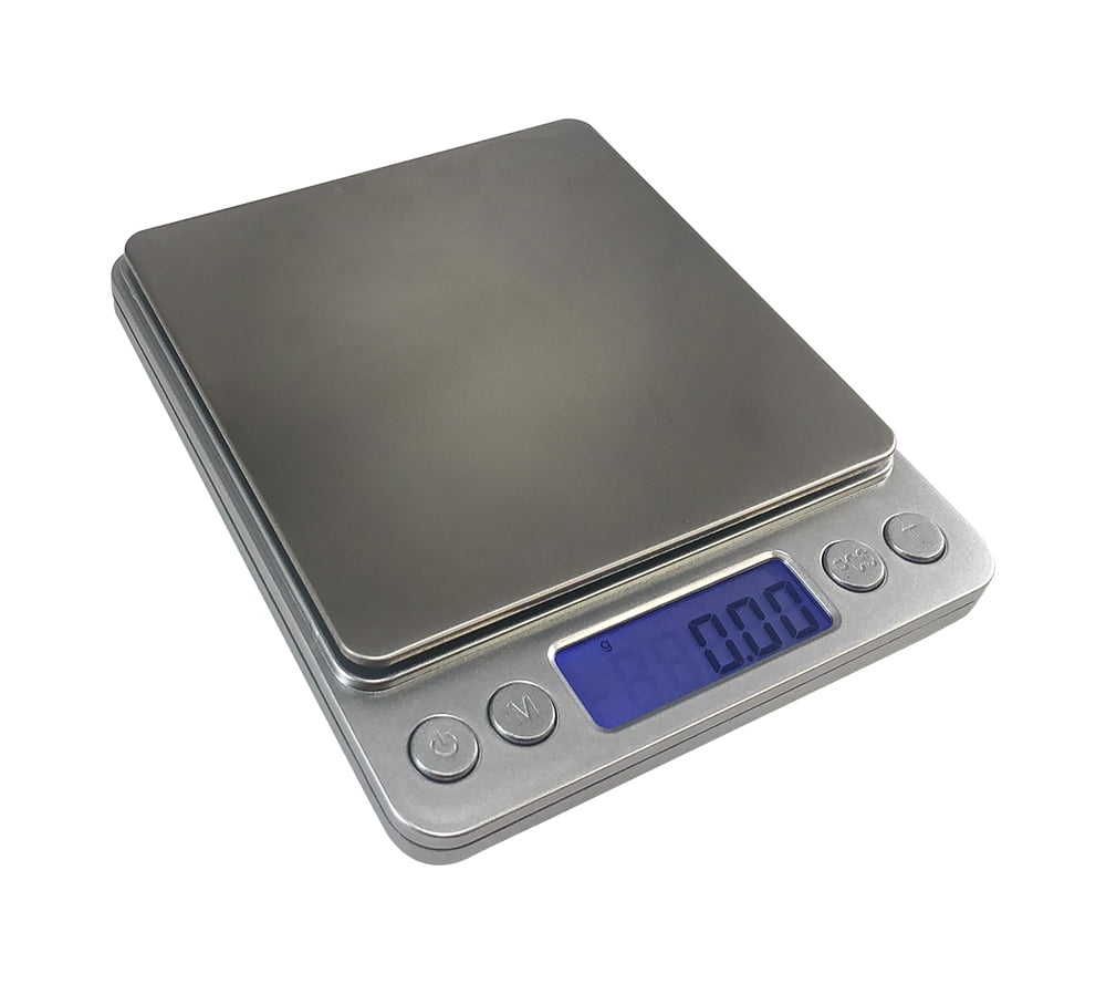  Series Digital Pocket Weight Scale Backlit LCD Stainless-Steel  Surface 100g x 0.01g, (Silver), AWS-100-SIL - AMERICAN WEIGH SCALES :  Health & Household