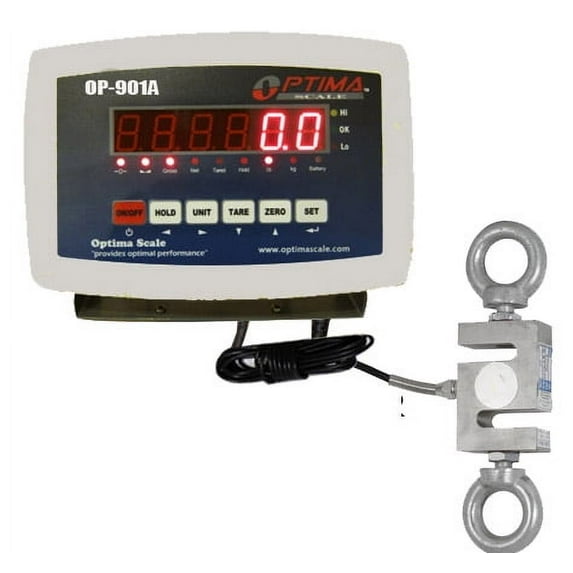 Optima Scales OP-926-500 Hanging Scale - 500 lbs x 0. 1 lb.