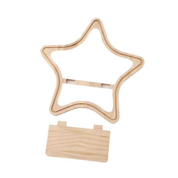 Optima Star Wall Shelf Home Decor Rustic Handcraft Wood Floating Shelf Hanging Rack for