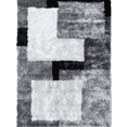 thumbnail image 1 of Optima White And Gray 8x10 ft Shag Area Rug, 1 of 4