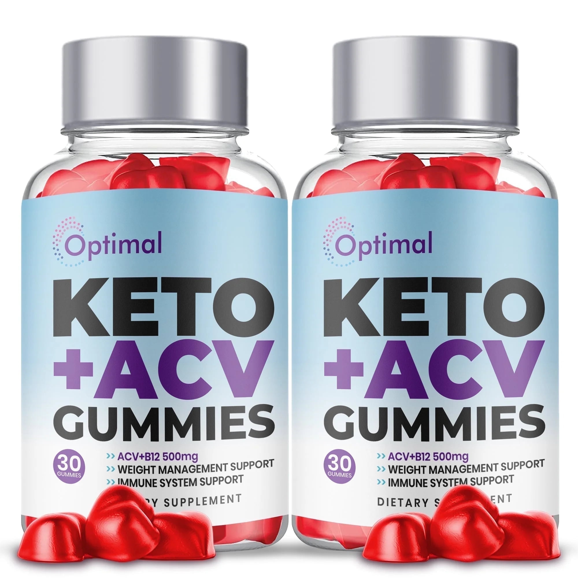 Optimal Keto ACV Gummies, Optimal Keto with Apple Cider Vinegar Dietary Supplement for Men and Women(2 Pack)