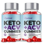 Optimal Keto ACV Gummies, Optimal Keto with Apple Cider Vinegar Dietary Supplement for Men and Women(2 Pack)