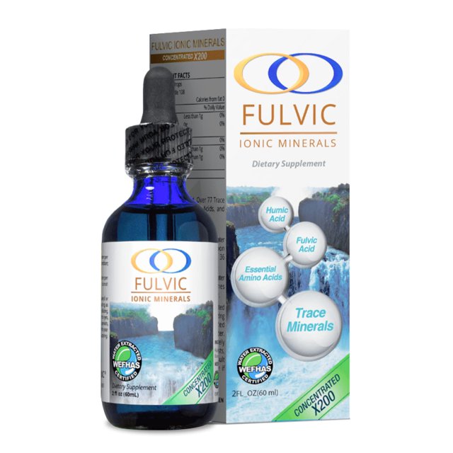 Optimally Organic Water Extracted Fulvic Ionic Acid X200 Concentration 77 Plant Based Ionic