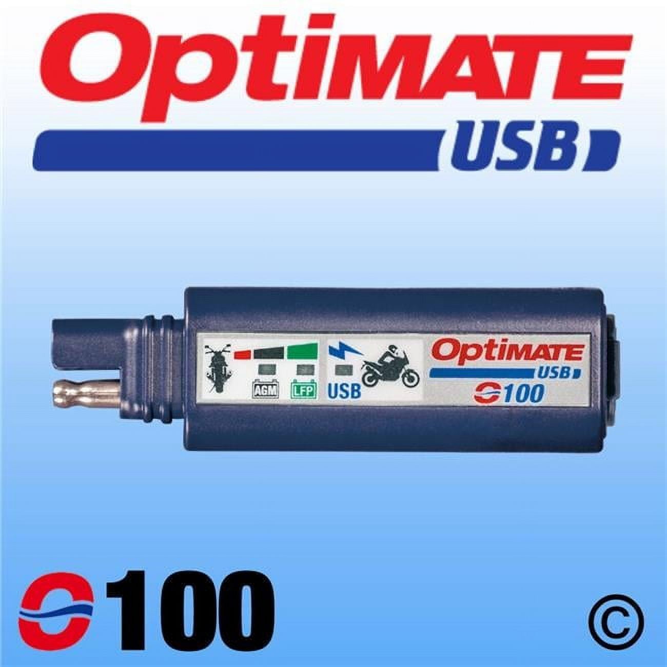 Optimate Single USB 2400MA Compact Charger with Battery Auto Pro Off PB ...