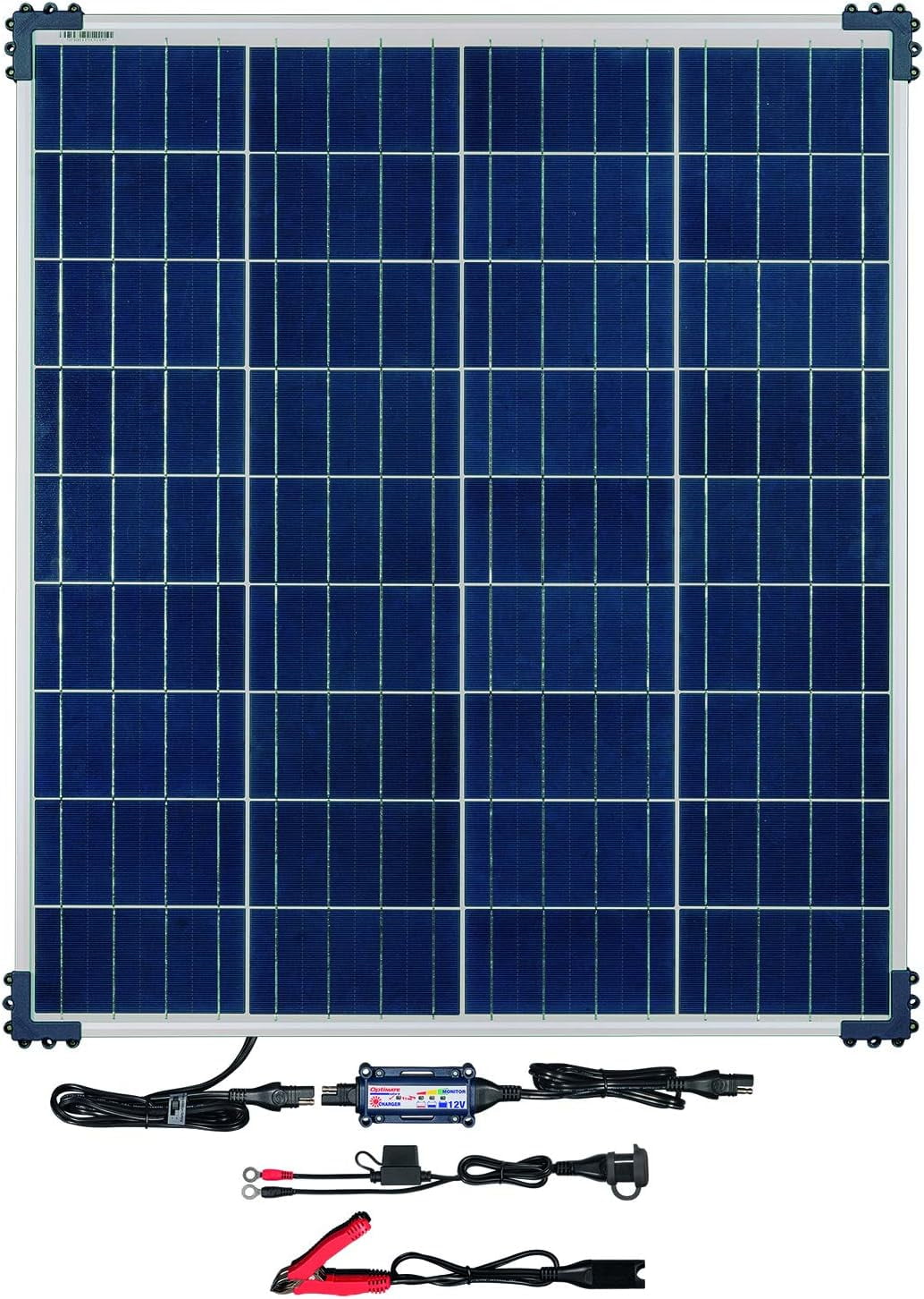 OPTIMATE SOLAR TM-523-8 80W, TM523-8, Sistema di Carica e monitoraggio 12 V, la Soluzione Intelligente per la Cura delle batterie a energia Solare 24/7 Kit