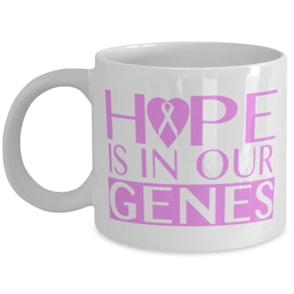 Hope Is In Our Genes 11 oz Coffee Mug - Optimism Gift White Ceramic