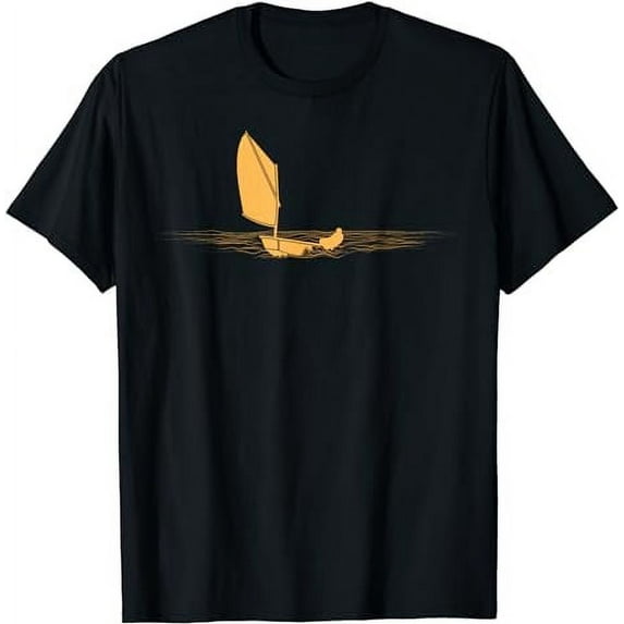 Optimist Dinghy Sailboat Lover Laser Sailing Graphic T-Shirt
