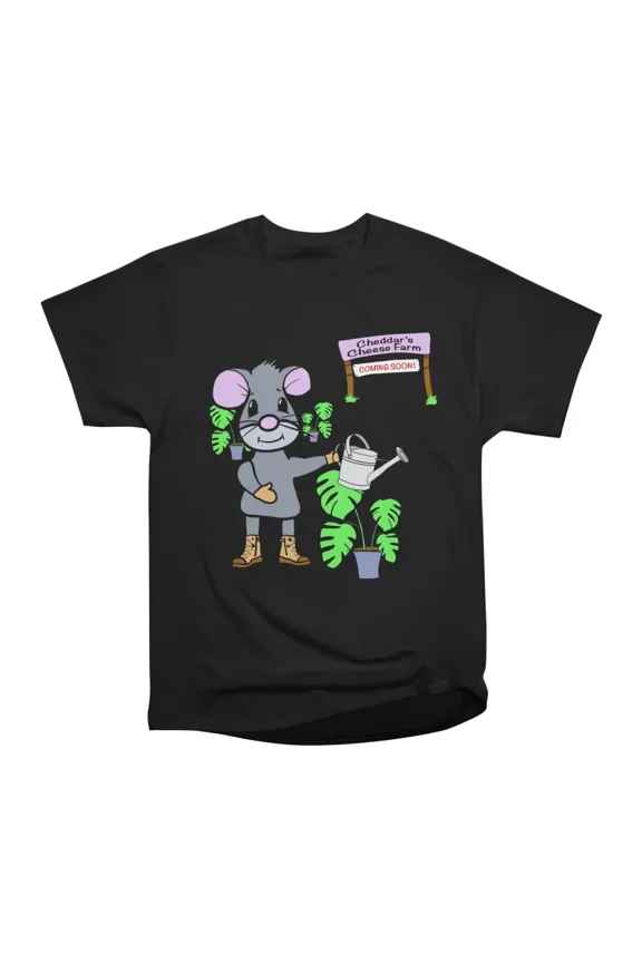 Optimistic Cheese Farmer T-Shirt Tee Gift For Him Merch For Her Apparel For Friend