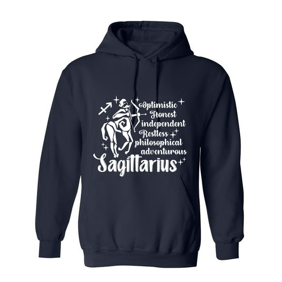 Optimistic Honest Independent Restless Philosophical Adventurous Sagittarius Sarcastic Humor Novelty Funny Men's Hoodies