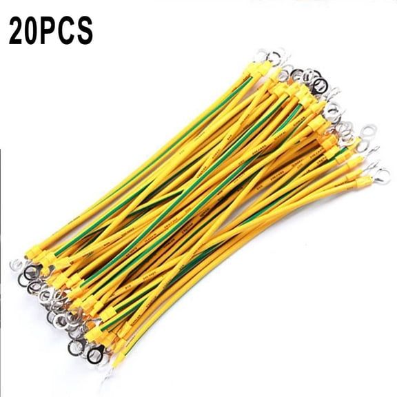 Optimize The Performance Of Your Solar Panels With 20Pcs Bvr Solar Pv Ground Wire, Terminals , Yellow Green Copper Ground Cable