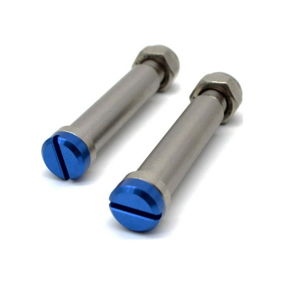 Optimized Enduro Stainless Footpeg Bolt Set Husqvarna/KTM/GasGas (Blue)