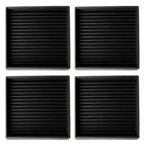 Optimized Title: 4-Pack Non-Slip Furniture Pads, 3X3 Inch Square & 2X2 Inch Round | Heavy Duty Rubber Floor Protectors For Hardwood, Tile & Carpet | Noise Reducing & Scratch Proof Casters