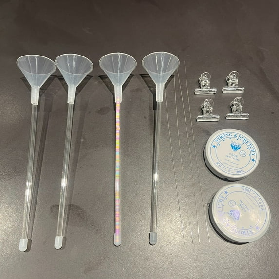 Optimized Title: Professional Clay Beading Tools Kit with Funnels & Needles | Jewelry Making Supplies for Effortless Bracelets, Necklaces | Fast Bead Stringing for Adults & Crafters