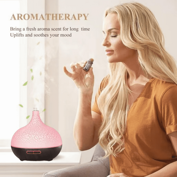 Optimized Title: Ultrasonic Aromatherapy Diffuser Humidifier 550ml Auto Shut Off Quiet Crack Design Essential Oil Diffuser for Home Office Yoga Spa (90 characters)