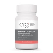 ARG Optimox Iodoral 12.5 mg - Iodine & Potassium Iodide Supplement for Thyroid & Metabolic Balance Support - Free of Soy & Gluten - 90 Servings - 90 Tablets