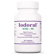 Optimox Iodoral 50 mg Supplement - Supports Healthy Iodine Balance - Precise Potassium Iodide Tablets - High-Potency Elemental Formula - 30 Servings - 30 Scored Tablets