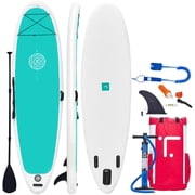 10.8 Inflatable Stand Up Paddle Boards with Premium SUP Paddle Board Accessories, Wide Stable Design, Non-Slip Comfort Deck