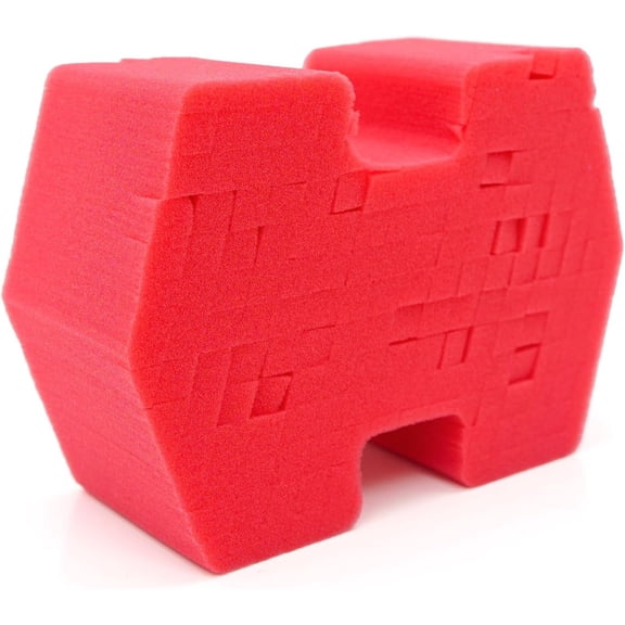 Optimum - Big Red Sponge 2.0 - Safe for All Paint Types, Use for Rinseless Car Wash and Car Wash Soap
