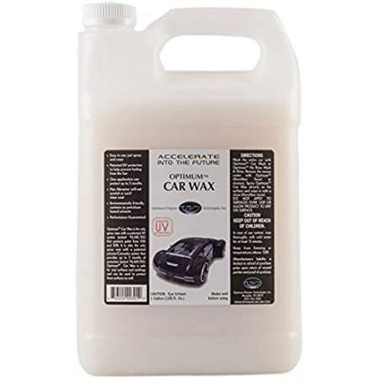 Optimum Car Wax - 1 Gallon, Liquid Spray Wax for Cars, Truck and RV Wax,  Formulated with Polymers and UV Protection for All Exterior Surfaces, Up to  5