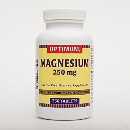 Optimum Magnesium Tablets, 250 Mg, 100 Ct