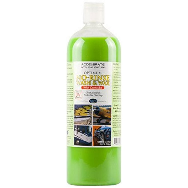 Optimum No Rinse Wash and Wax – 1 Gallon, ONR Formulated with Carnauba Wax  with UV Protection