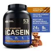 Optimum Nutrition Gold Standard 100% Casein Protein Powder, Chocolate Peanut Butter, 24g Protein, 4 Lb