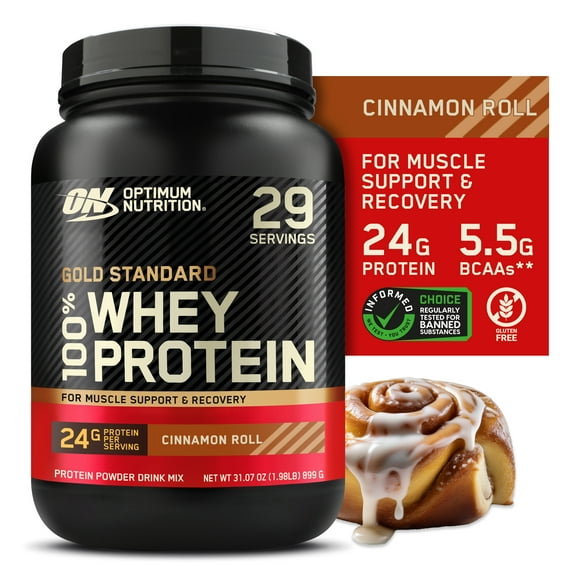 Optimum Nutrition 100% Gold Standard Whey Cinnamon Roll, 2lb