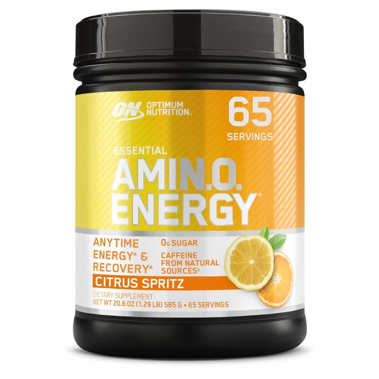 Optimum Nutrition Amino Energy, Citrus Spritz, 65 srv - Walmart.com